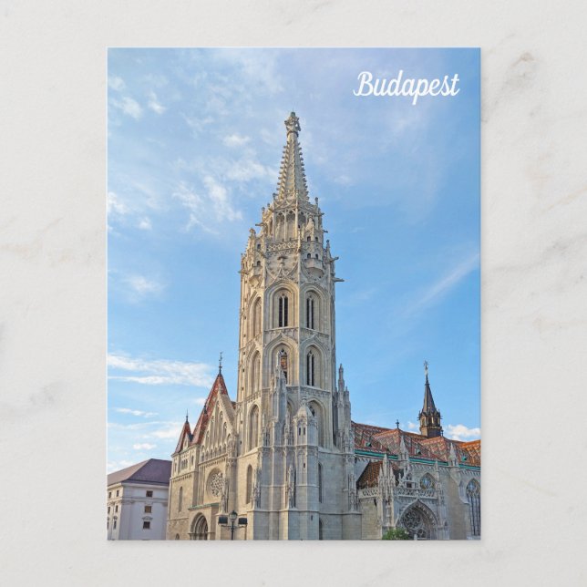 Budapest, Matthias Church Postcard (Front)
