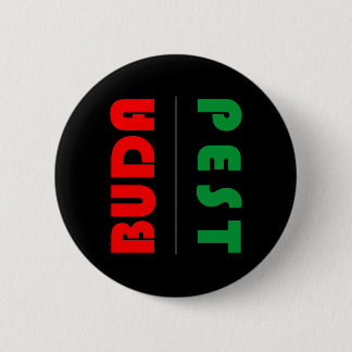 Budapest minimalist Hungary 6 Cm Round Badge