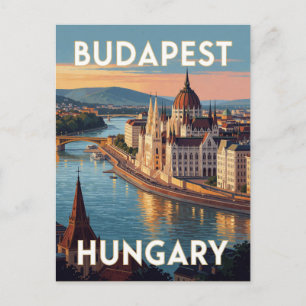 Budapest Parliament Building European Landmark Postcard