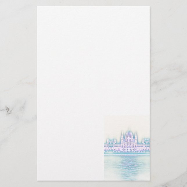 Budapest Parliament Building Hungary Stationery (Front)