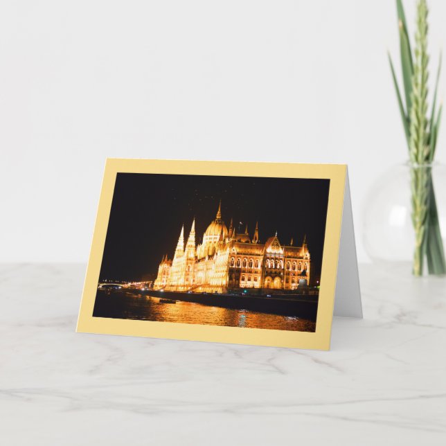 Budapest Parliament Holiday Card (Front)