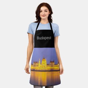Budapest Parliament Panorama Hungary Holiday Apron