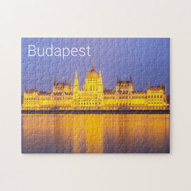 Budapest Parliament Panorama Hungary Holiday Jigsaw Puzzle (Horizontal)