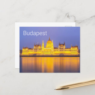 Budapest Parliament Panorama Hungary Holiday Postcard