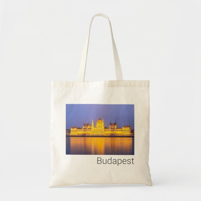 Budapest Parliament Panorama Hungary Holiday Tote Bag (Front)