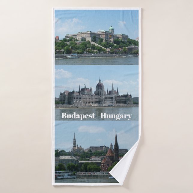 Budapest Photographs custom text bath towel (Bath Towel)