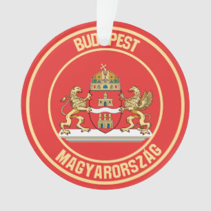 Budapest Round Emblem Ornament