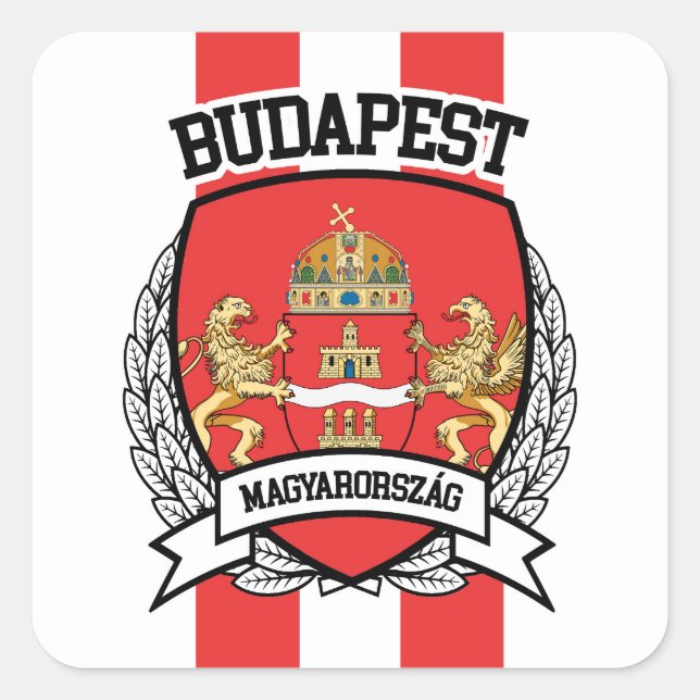 Budapest Square Sticker (Front)