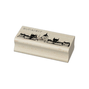 Budapest Travel Souvenir Rubber Stamp