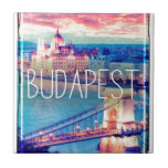 Budapest - vintage-poster tile<br><div class="desc">Budapest - vintage-poster</div>