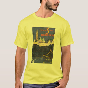 Budapest Vintage Travel Poster T-Shirt