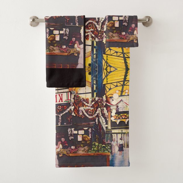 Budapest's Best Brunch Bath Towel Set (Insitu)