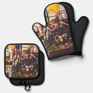 Budapest's Best Brunch Oven Mitt & Pot Holder Set