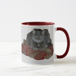 Buddah Grey Grumpy Cat Mug