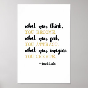 Buddah What You Think You Become Poster