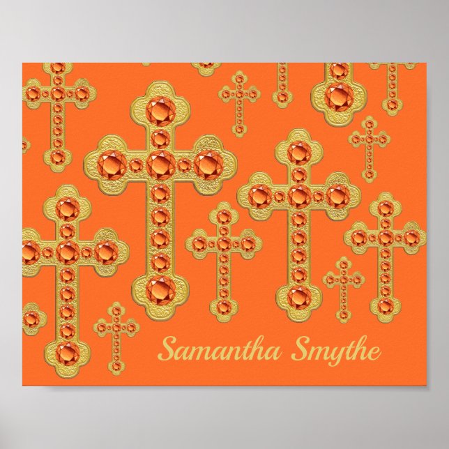 Budded Crosses with 12 Faux Topazes - Poster (Front)