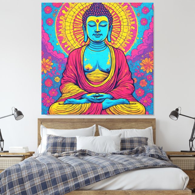 BUDDHA-13 CANVAS PRINT (Insitu(Bedroom))