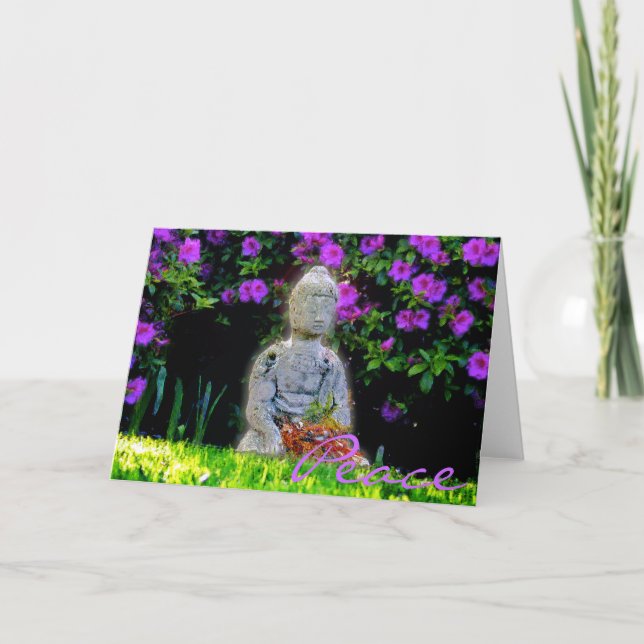 Buddha 2 Peace Greeting Card (Front)