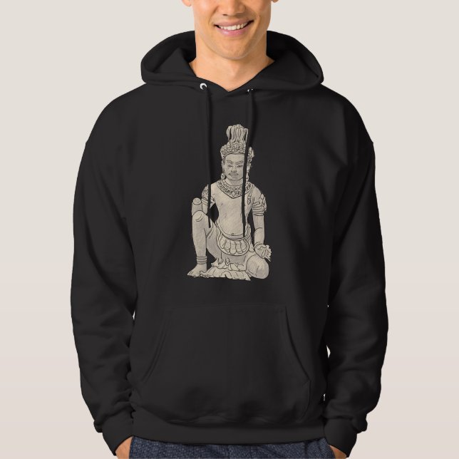 Buddha 4 Buddha Statue Buddha Wall Buddha Painting Hoodie (Front)