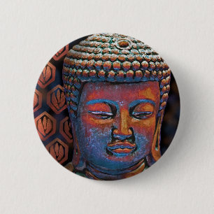 Buddha 6 Cm Round Badge