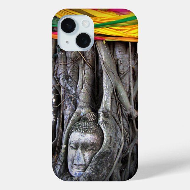 Buddha And The Tree Buddhism Thailand Photography Case-Mate iPhone Case (Back)