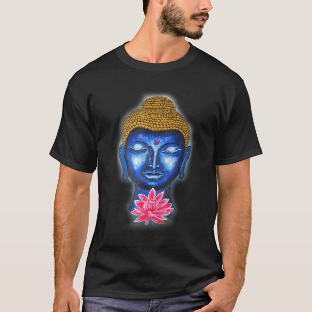 Buddha Asian Lotus Flower For Girlswomen T-Shirt (Front)
