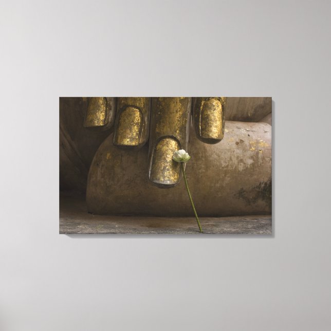 Buddha at Wat Si Chum. Canvas Print (Front)
