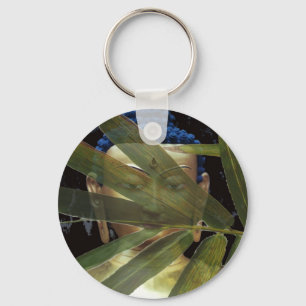 Buddha Bamboo face Key Ring