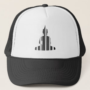 BUDDHA BAR CODE Buddhist Barcode Pattern Design Trucker Hat