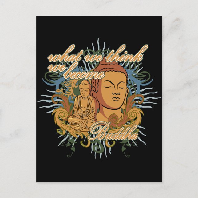 Buddha Become Quote Postcard (Front)