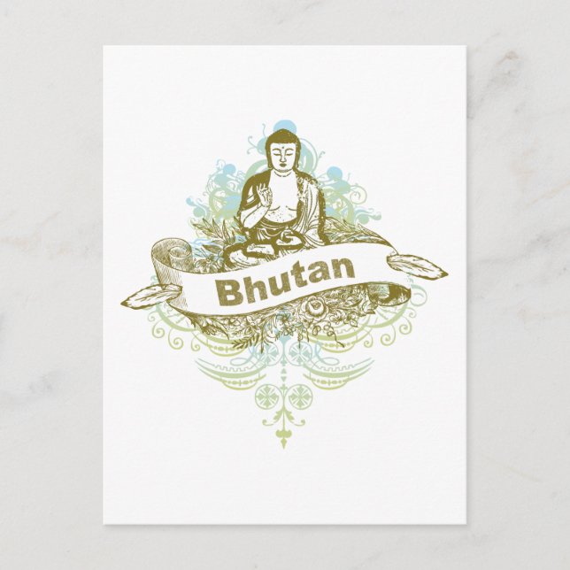 Buddha Bhutan Postcard (Front)