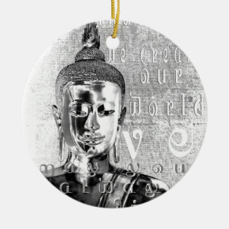 Buddha Blessing Ceramic Tree Decoration