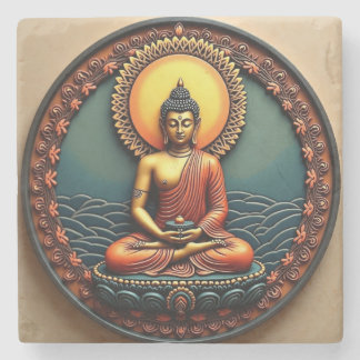 Buddha blessings coaster