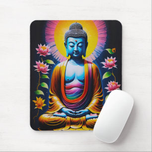 Buddha - Blooming Mindfulness Mouse Mat