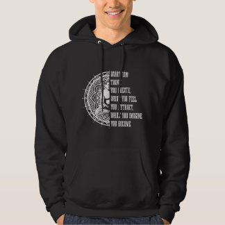 Buddha Buddhism Quote Mandala Meditation Spiritual Hoodie
