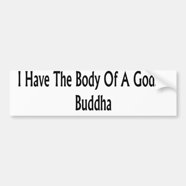 Buddha Bumper Sticker (Front)