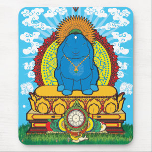 BUDDHA BUNNY MOUSE MAT
