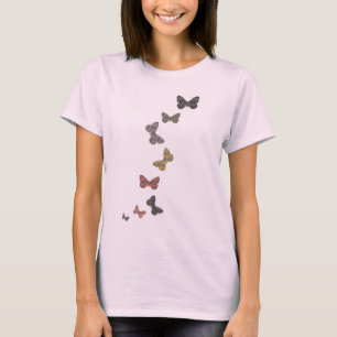 Buddha Butterfly Pattern T-Shirt