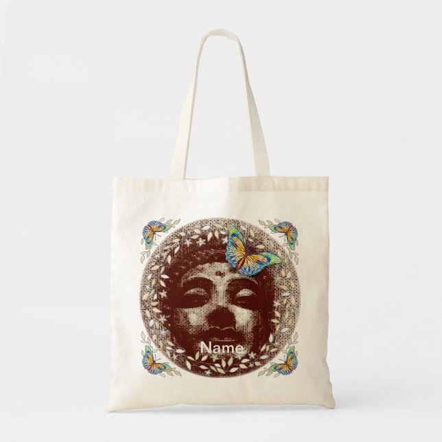Buddha Butterfly  tote bag (Front)