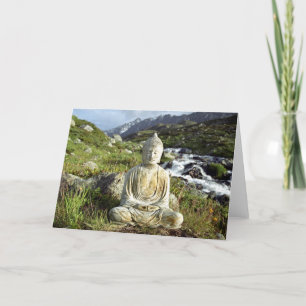 Buddha by a Stream Card