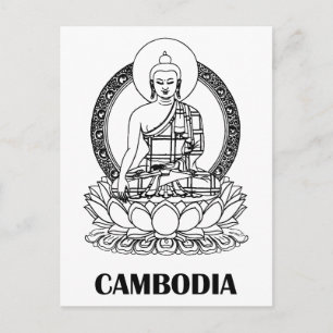 Buddha Cambodia Postcard