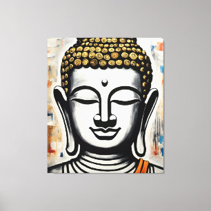 Buddha Canvas Painting, Gallery Wrapped Print
