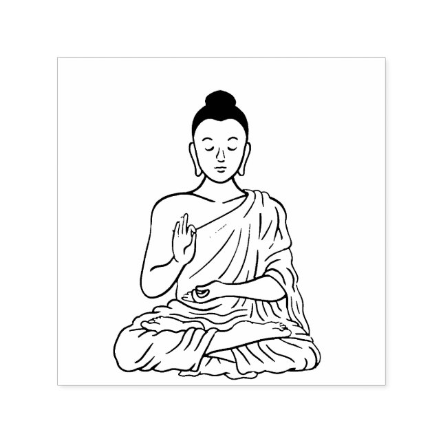Buddha cartoon Buddhism.net Self-inking Stamp (Design)