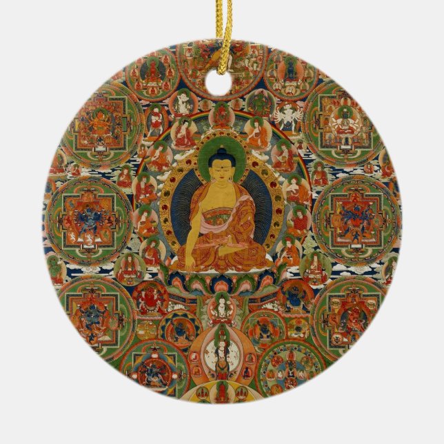 Buddha Ceramic Tree Decoration (Front)