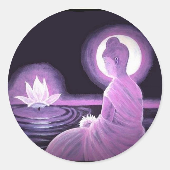 Buddha Classic Round Sticker (Front)