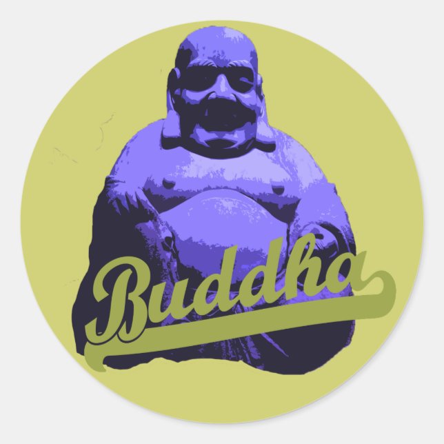 Buddha Classic Round Sticker (Front)