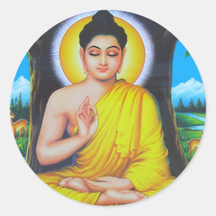 Buddha Classic Round Sticker
