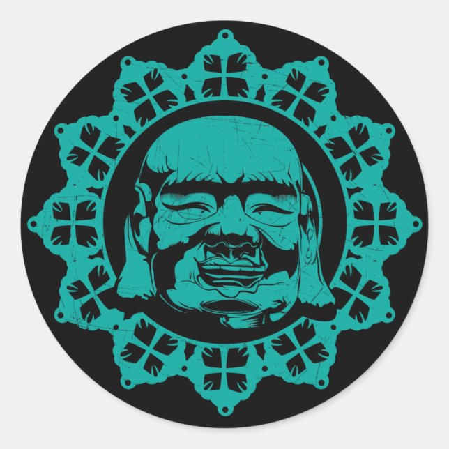 Buddha Classic Round Sticker (Front)