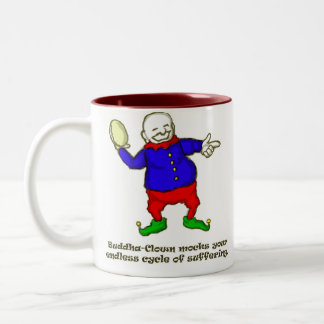 Buddha Clown Two-Tone Coffee Mug