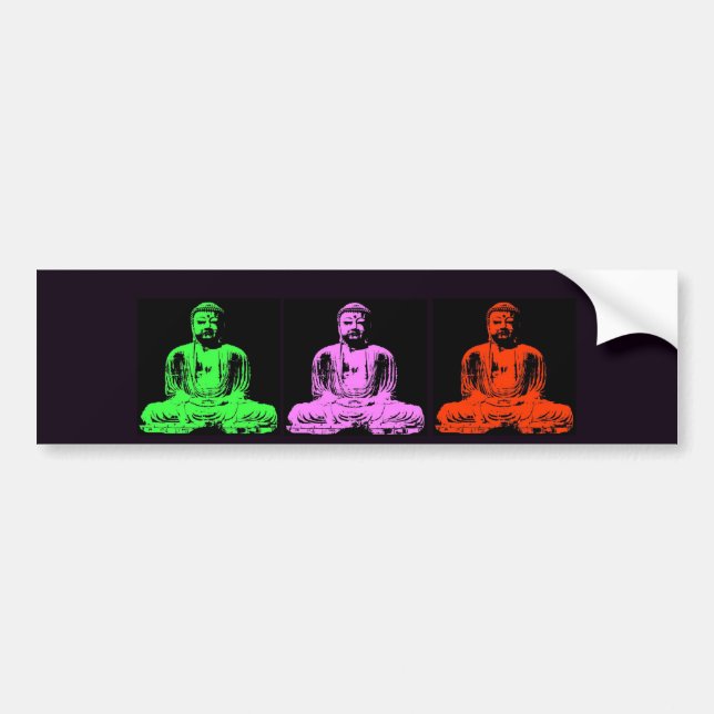 Buddha Collage Bumper Sticker (Front)